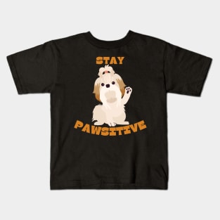 Cute Shihtzu Dog Kids T-Shirt